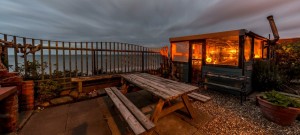 Beach Cottage Lookout at Night